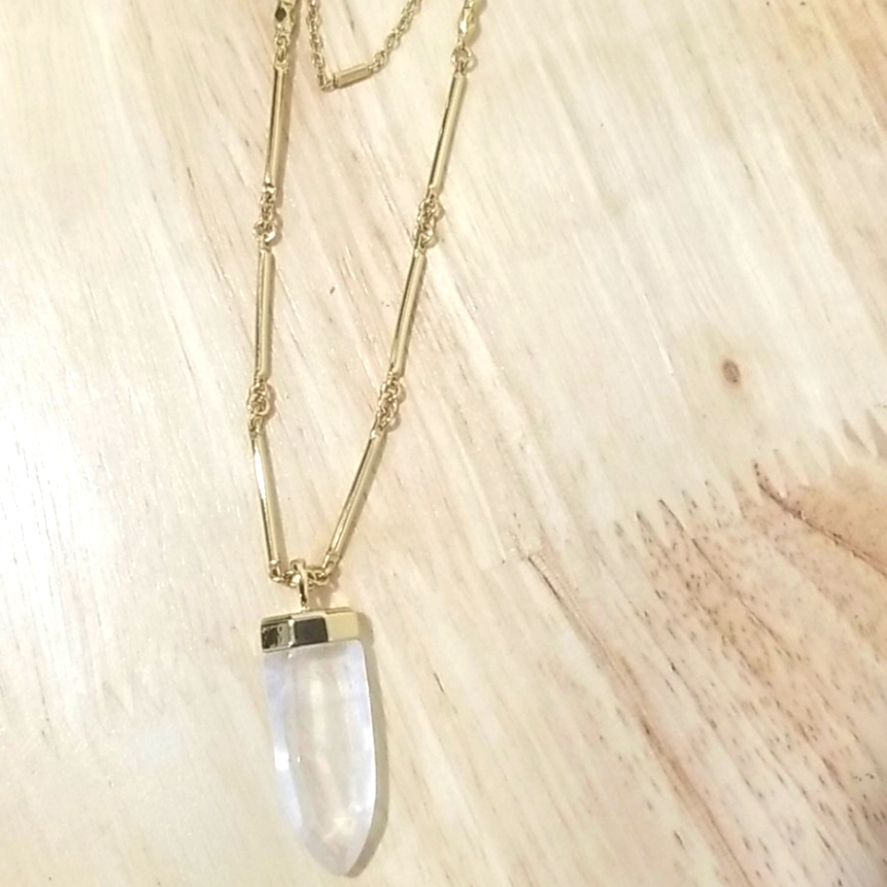 Beautiful Gold Stella And Dot Crystal Necklace